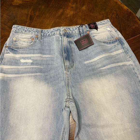 NoBo women’s jeans size 17 wide leg distressed NWT - Picture 4 of 14